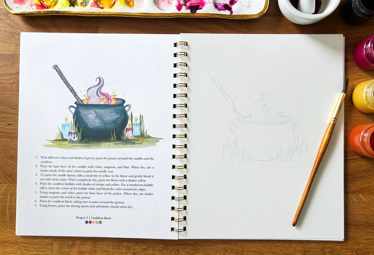 Halloween Vol. 2 Watercolor Workbook