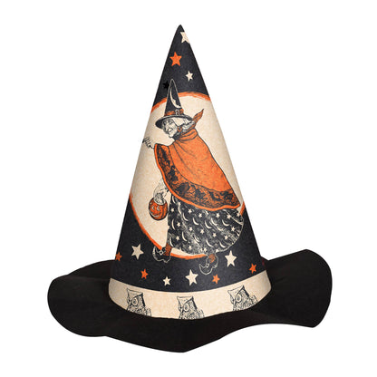 Vintage Halloween Felt Witch Hat (One Size)