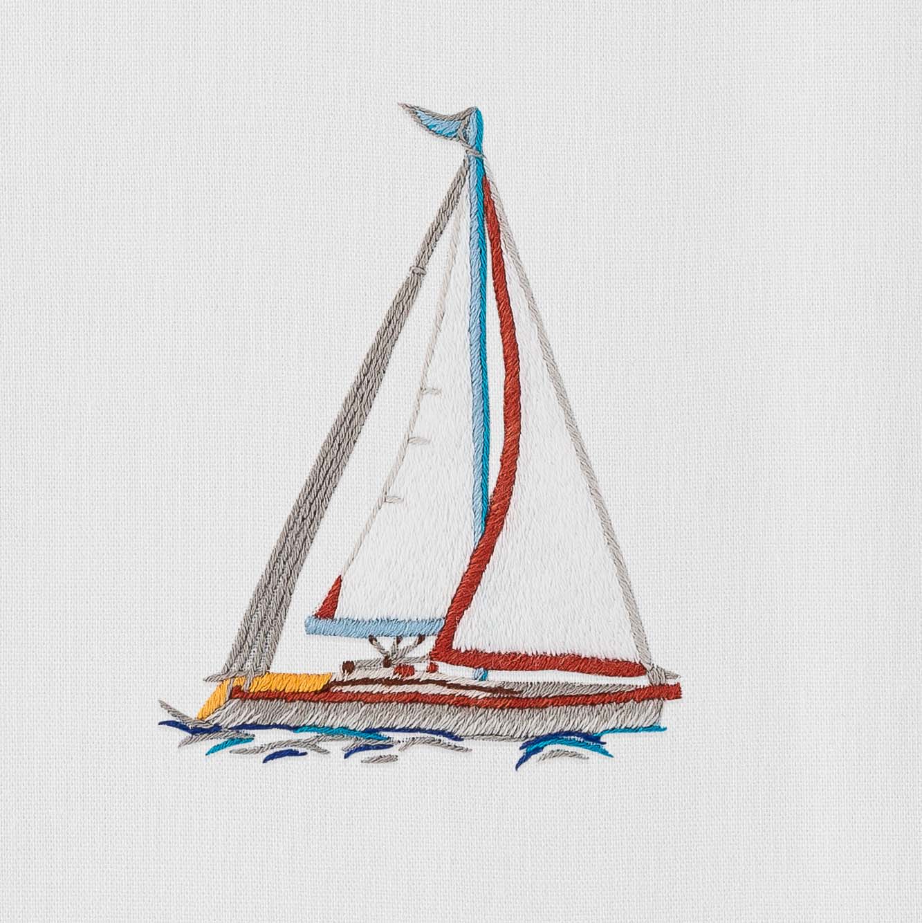 Sailboat Hand Towel