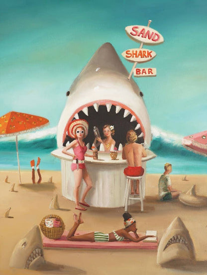 Jigsaw Puzzle, Sand Shark Bar - New York Puzzle Company (500 pieces)