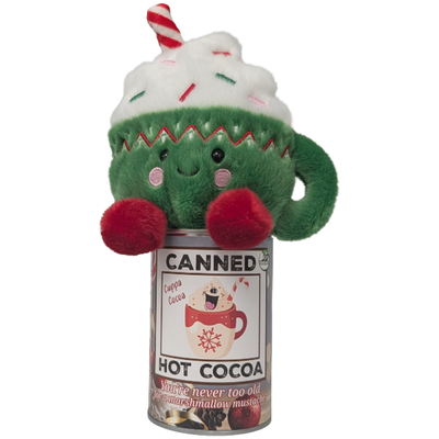 Hot Chocolate Mug Plush, Foil Lid