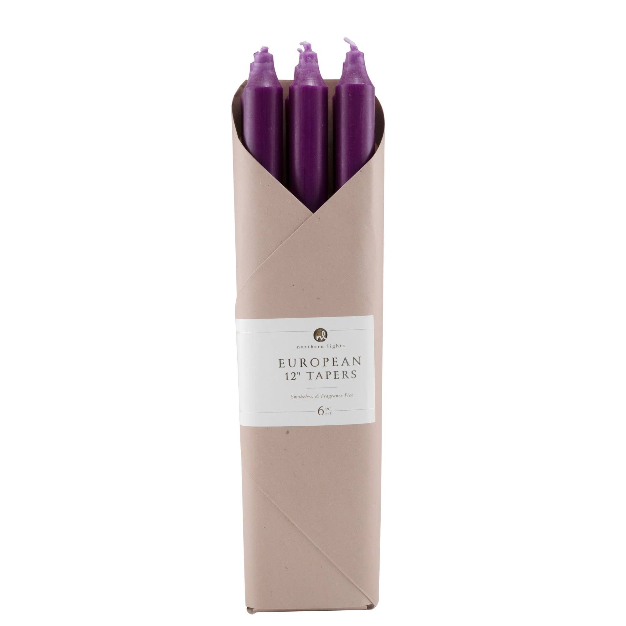 Taper Candles, Rosewood - 12in (6 tapers)