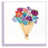 Card, Flower Bouquet - Quilling Card (6in sq, with envelope)