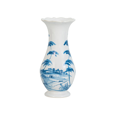 Country Estate 9" Vase - Delft Blue