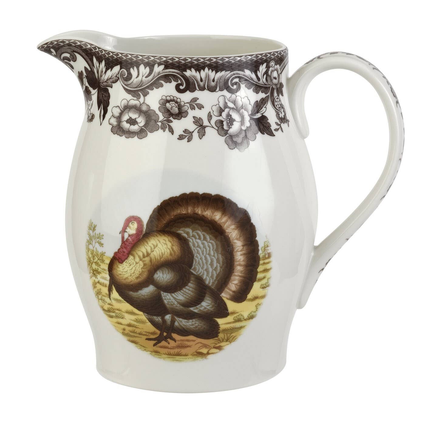 Woodland Turkey Pitcher - Spode (1.75qt)