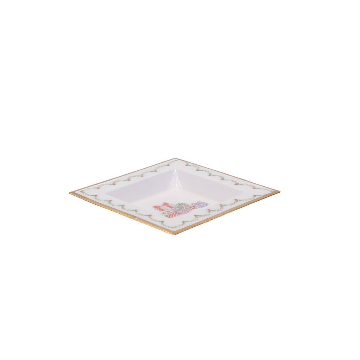 Christmas Enameled Tori Trinket Tray - Jaye's Studio
