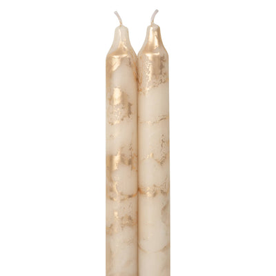 Taper Candles, Prairie Blue with Gold - 12in (2 tapers)