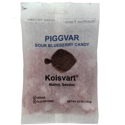 Sour Blueberry Swedish Fish - Kolsvart
