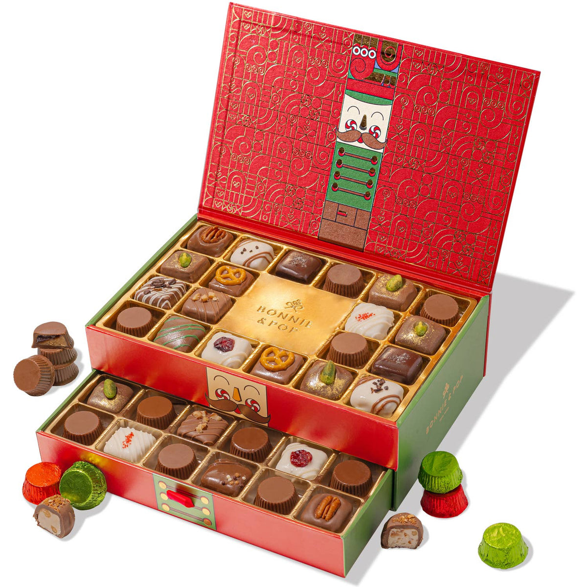 Two-Tier Belgium Truffle Gift Box - Bonnie & Pop