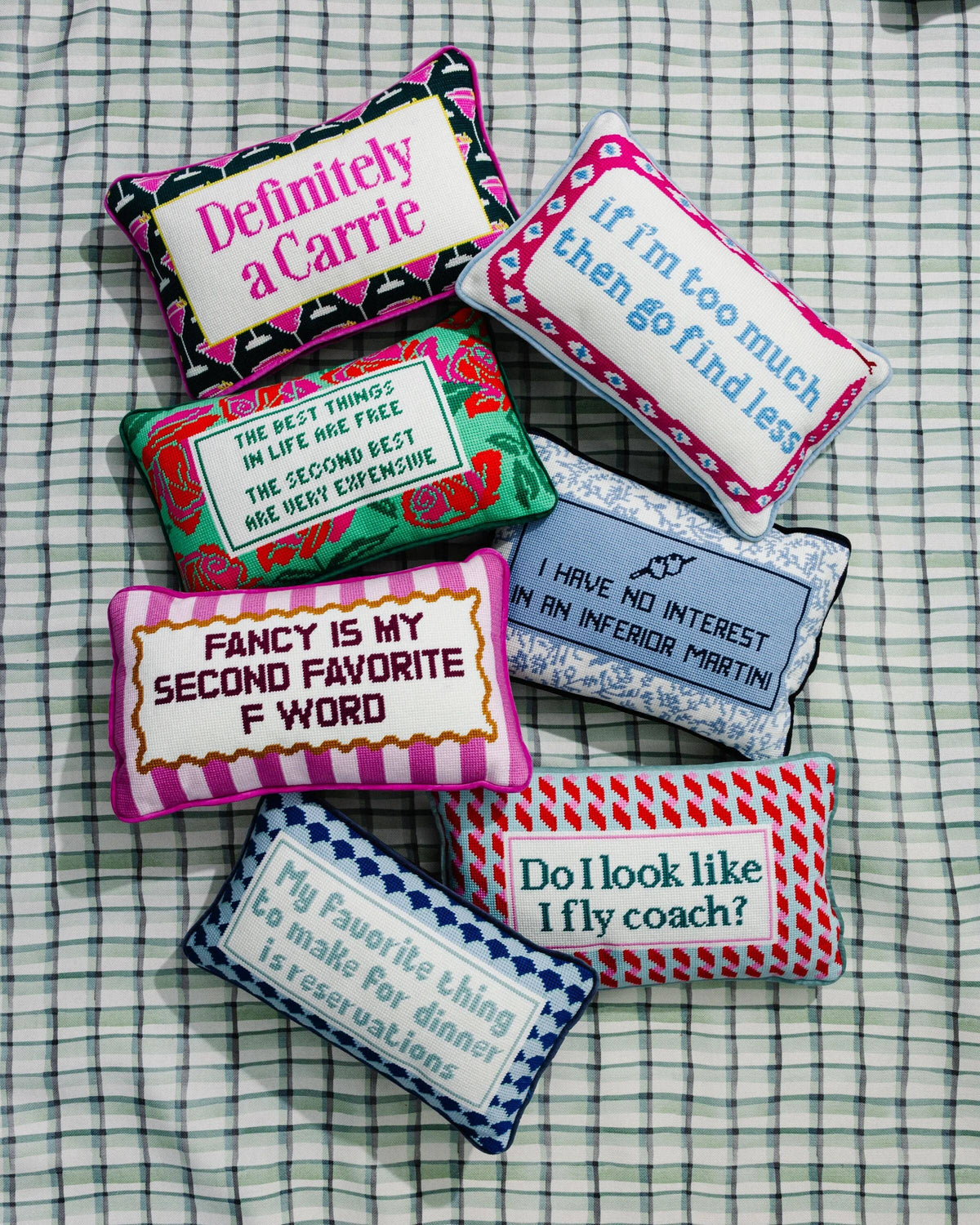 Fly Coach, Needlepoint Pillow - Furbish Studio
