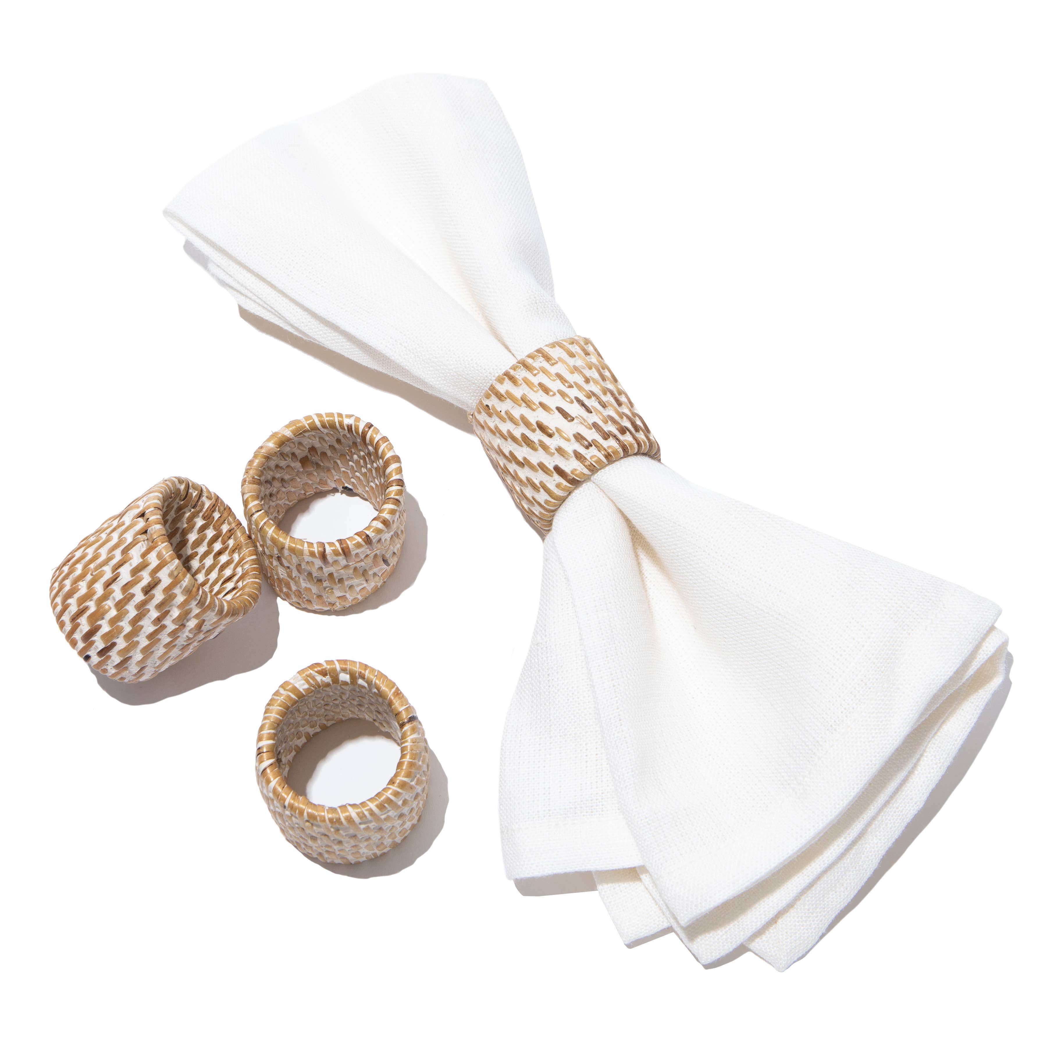 Everyday White Wash Napkin Ring - Thumbnail 3