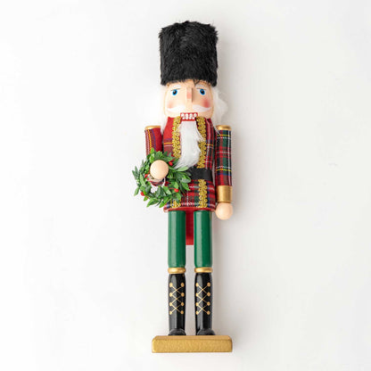 Plaid Uniformed Nutcracker, 15in