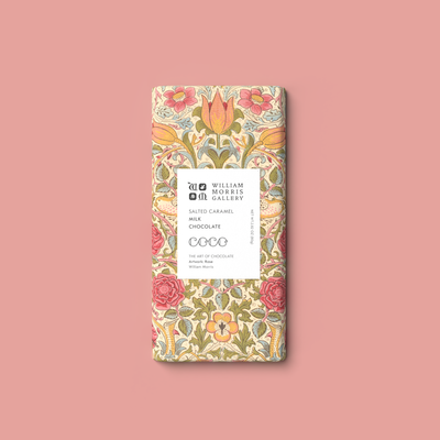 Salted Caramel Milk Chocolate William Morris Limited Edition - Coco Chocolatier