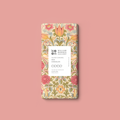 Salted Caramel Milk Chocolate William Morris Limited Edition - Coco Chocolatier