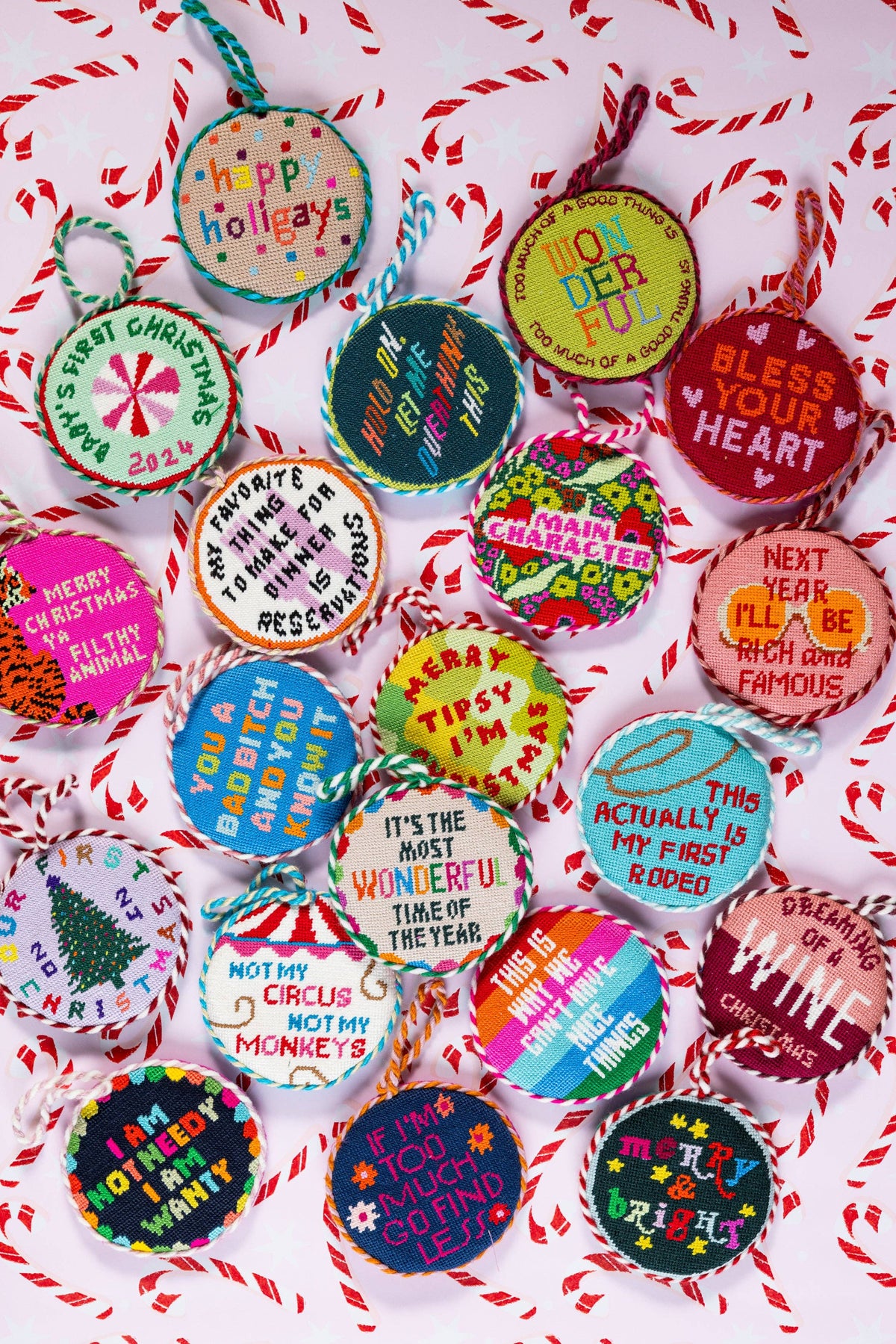 Not My Circus Needlepoint Ornament - Furbish Studios