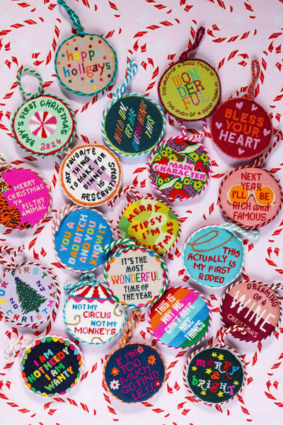 Not My Circus Needlepoint Ornament - Furbish Studios