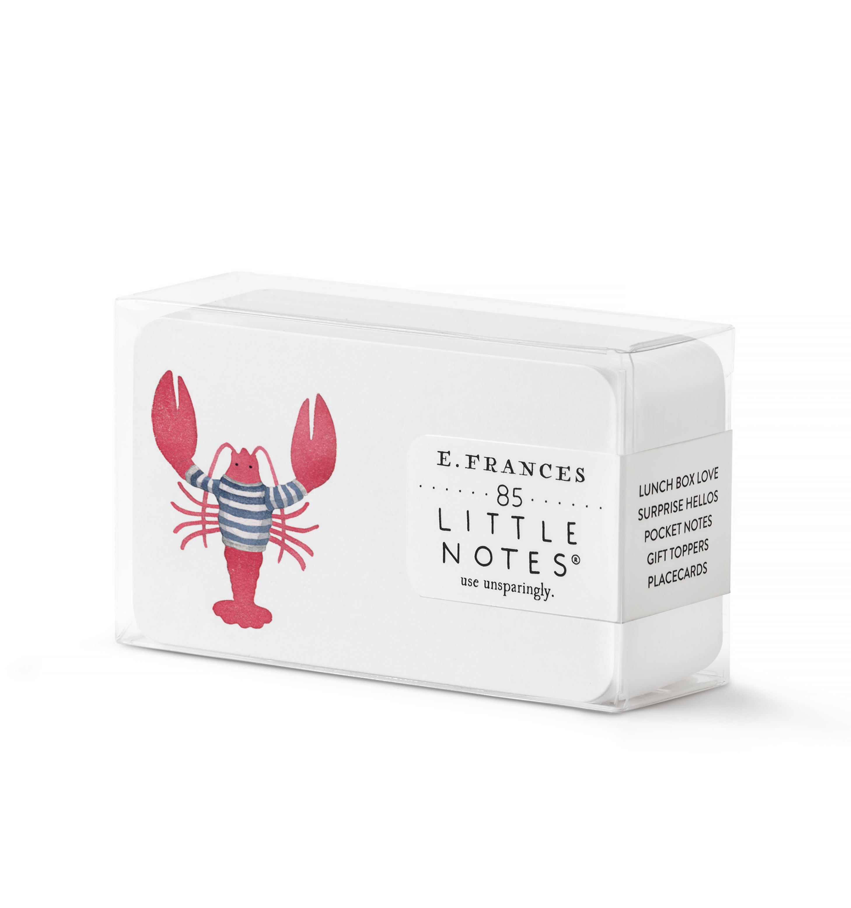Lobster Little Notes - E. Frances Paper (85 cards, 3.5in x 2.5in)
