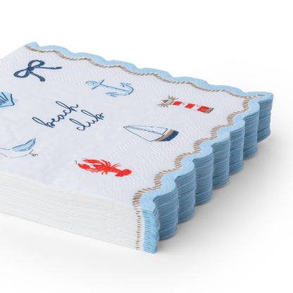 Set Sail Beach Club Cocktail Napkins