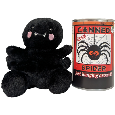 Canned Halloween Spider, Foil Lid