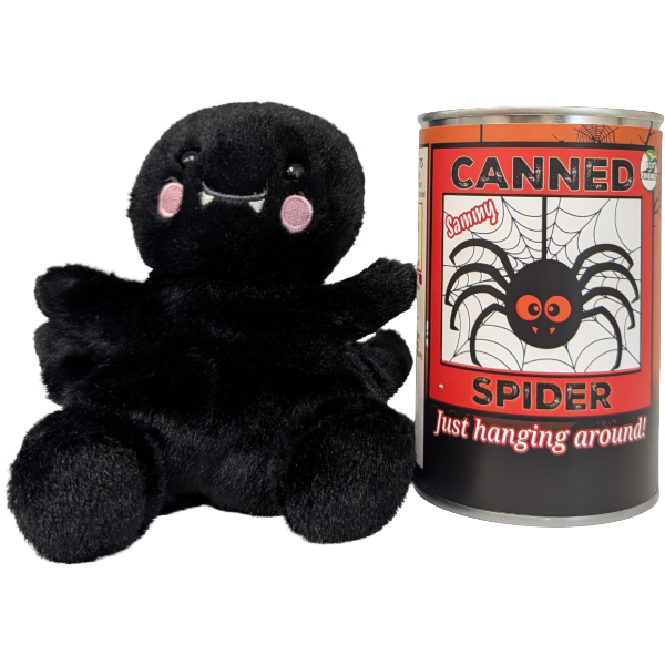 Canned Halloween Spider, Foil Lid