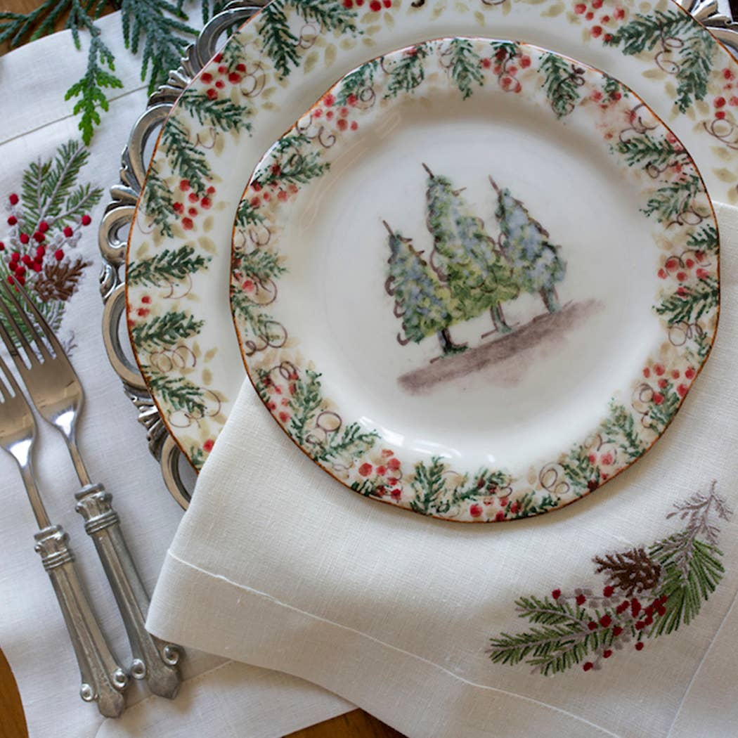 Natale Salad/Dessert Plate - Arte Italica (8.5in dia)
