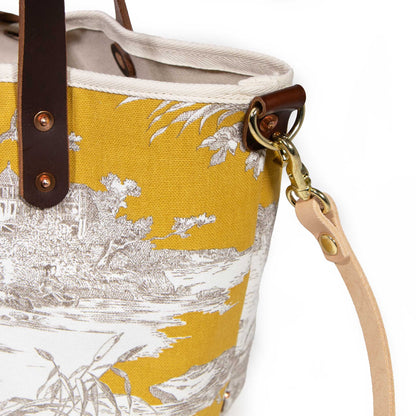 Blonde Leather Cross Body Strap, 41-inch
