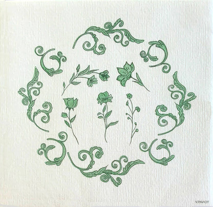 Régence Vert  Dinner Napkin - Françoise Paviot