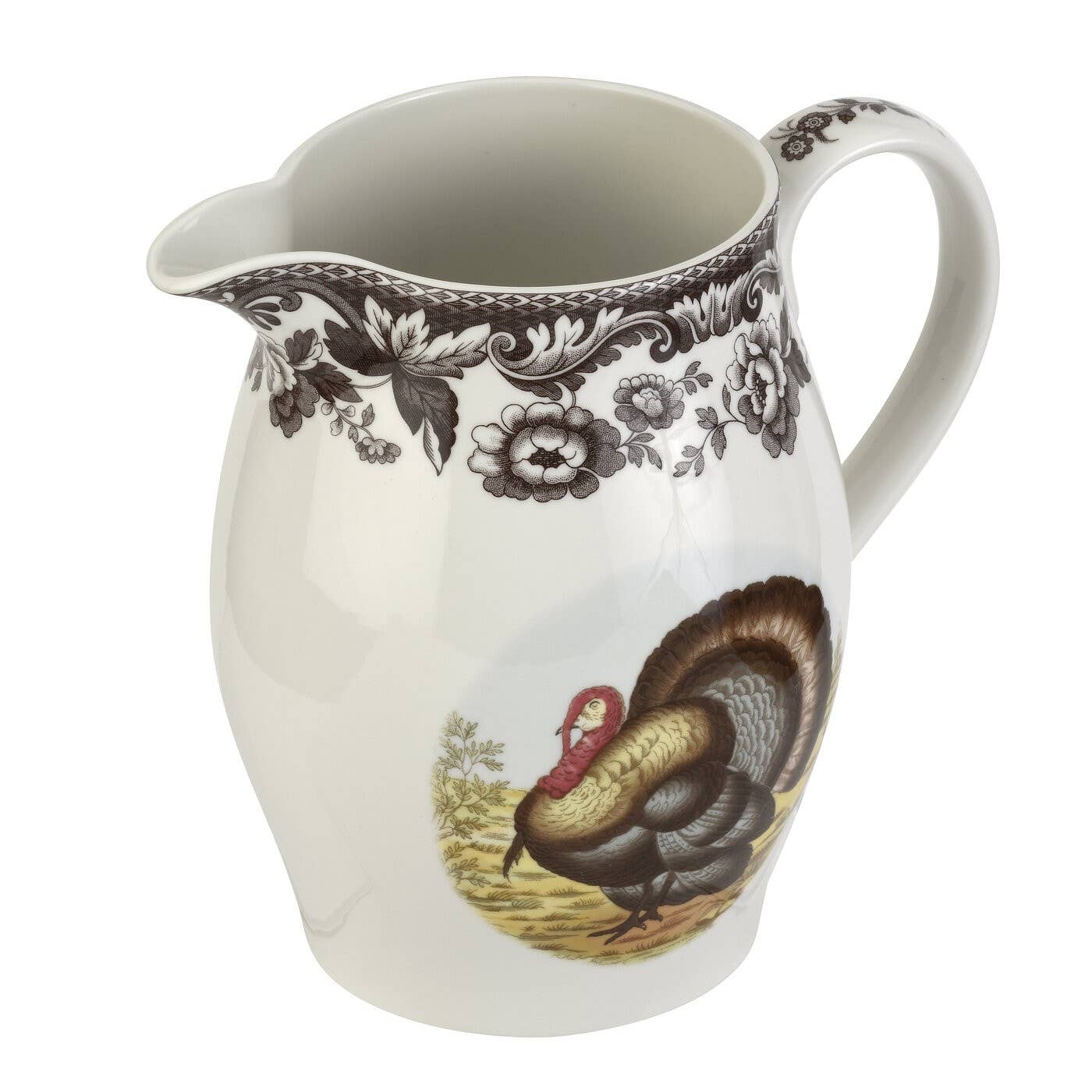 Woodland Turkey Pitcher - Spode (1.75qt)