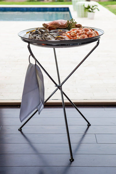 Nickel Table Base - Golden Rabbit Enamelware