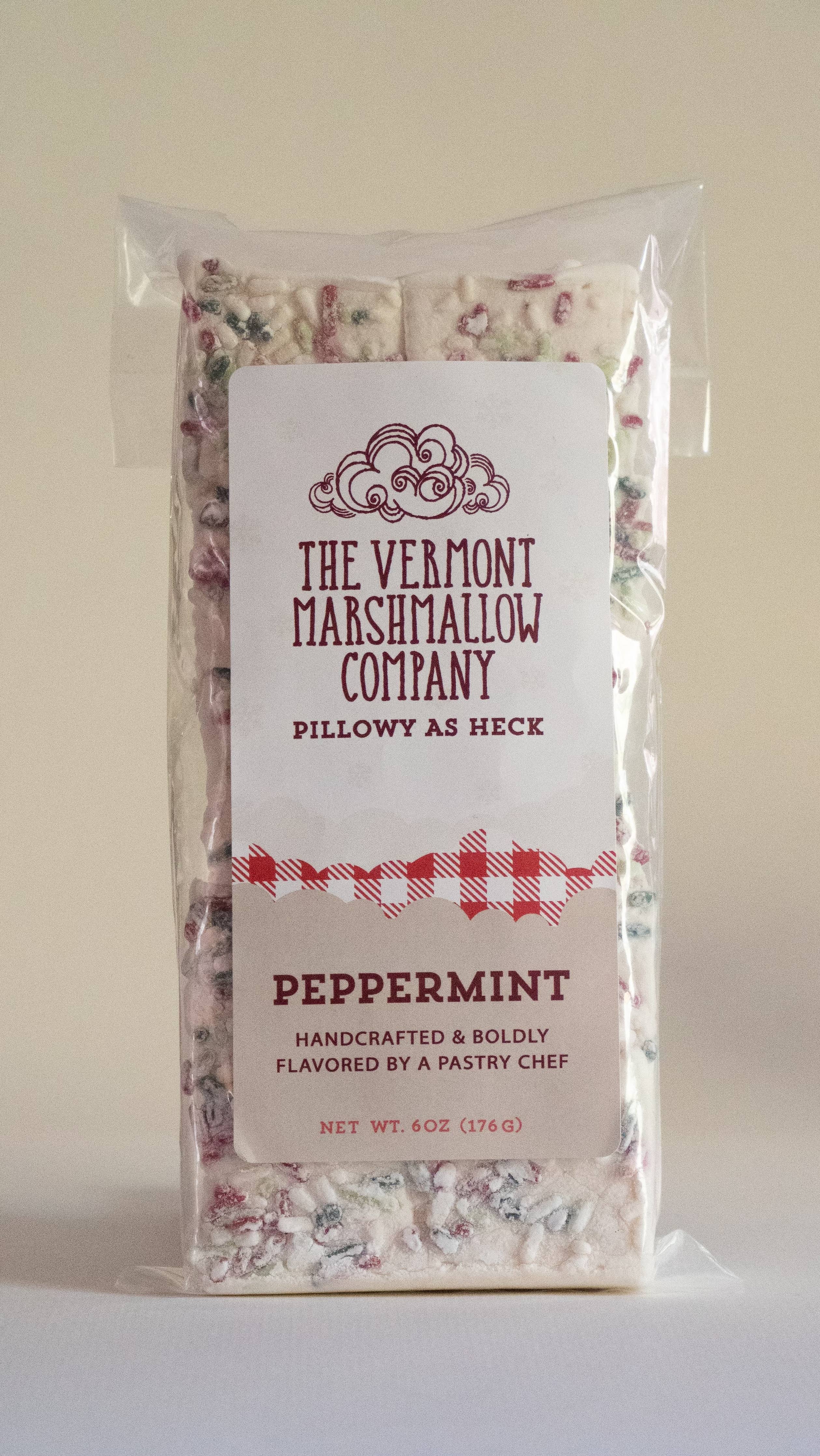 Peppermint Flavored Gourmet Marshmallows - The Vermont Marshmallow Co. (6oz / 170g)