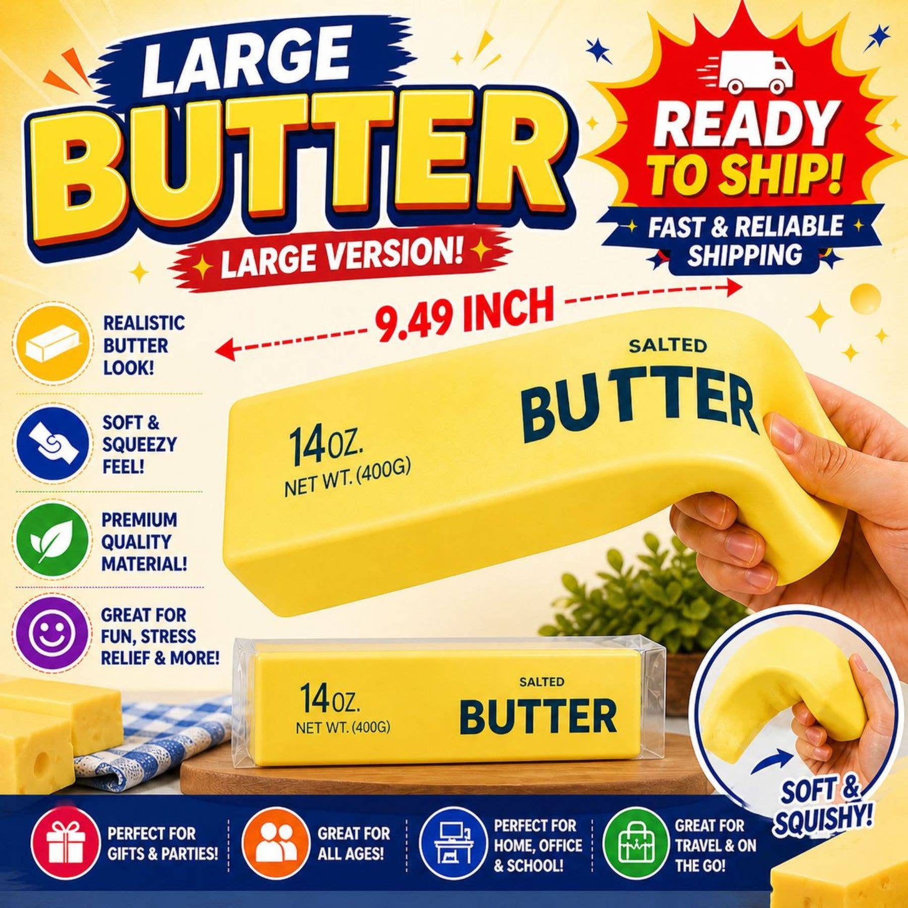 Jumbo Butter Squishy