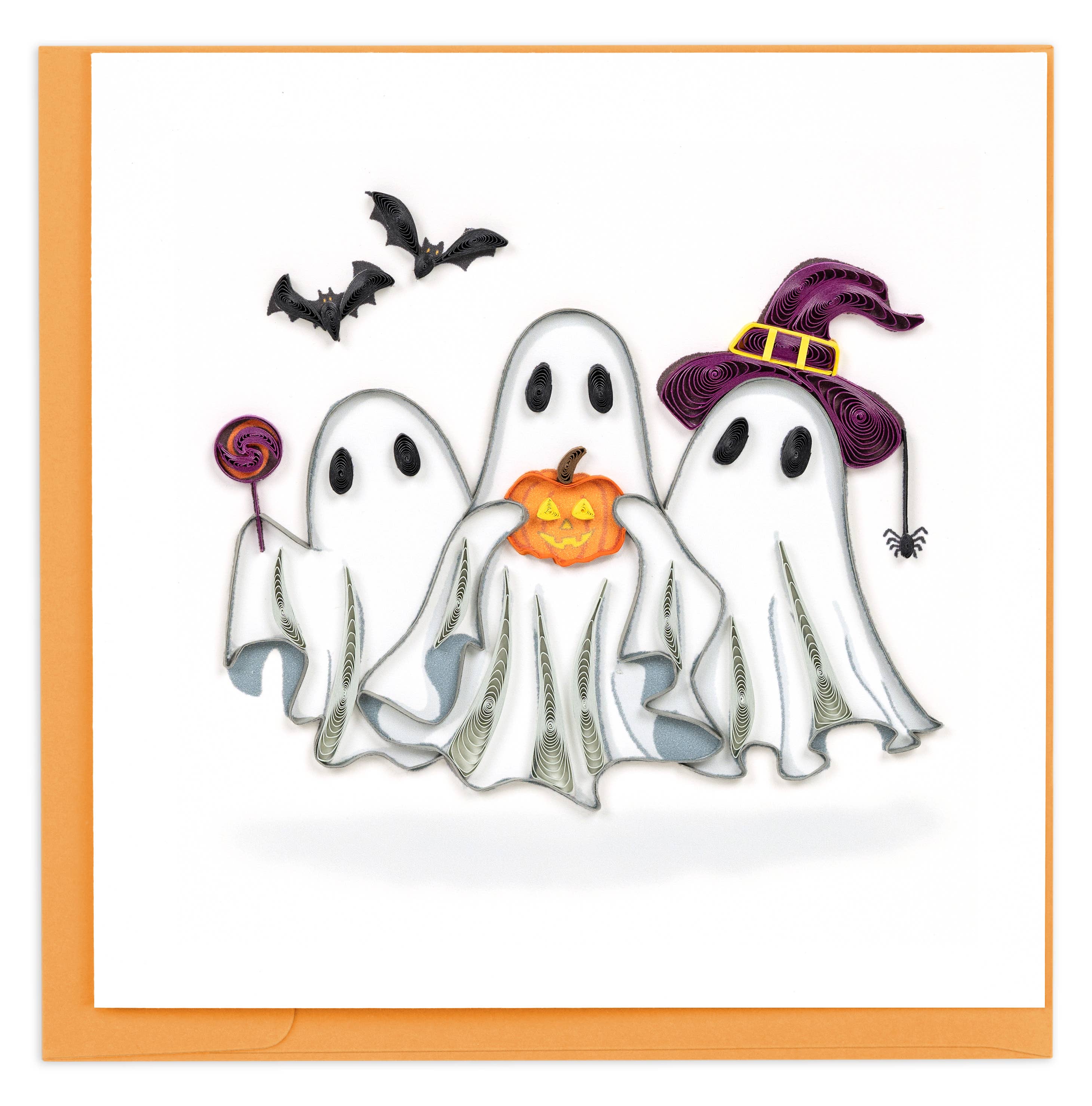 Card, Ghost Trio - Quilling Card (6in sq, with envelope)