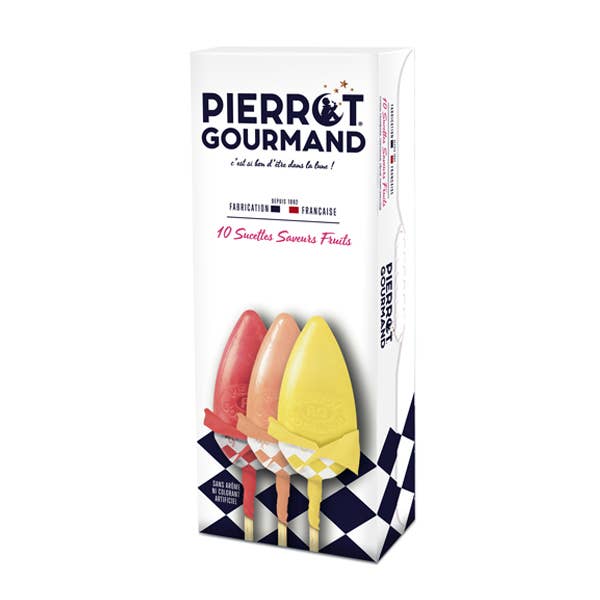 Fruit Flavored Lollipops - Pierrot Gourmand