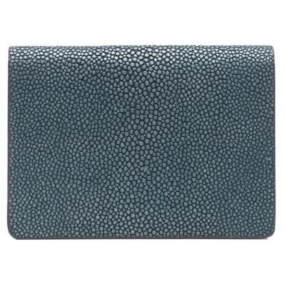 Sky, Taylor Shagreen Card Wallet - Vivo