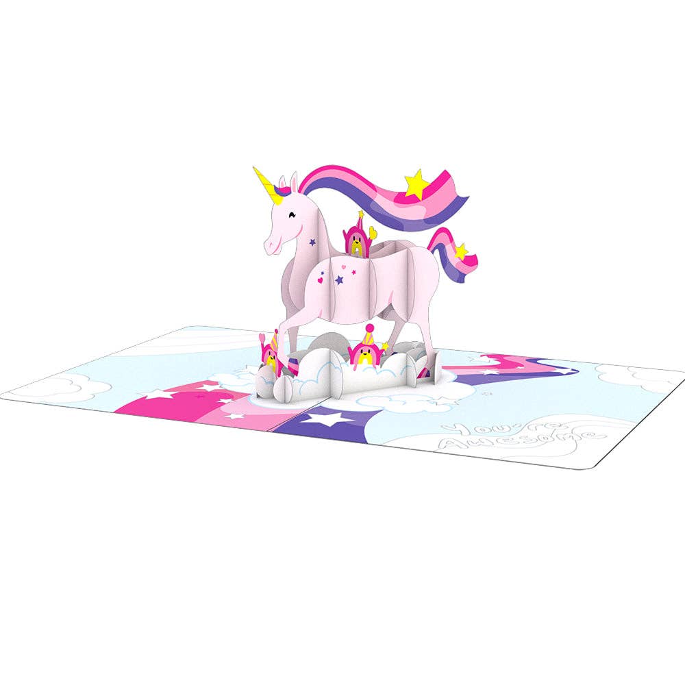 Playpop Card Awesome Unicorn, 4.5in x5.9in Birthday Card
