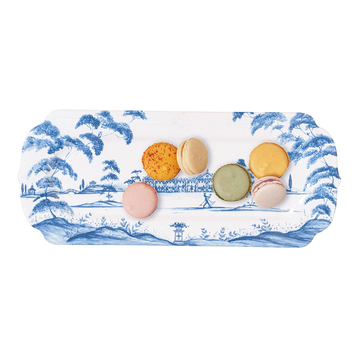 Country Estate 15" Hostess Tray - Delft Blue