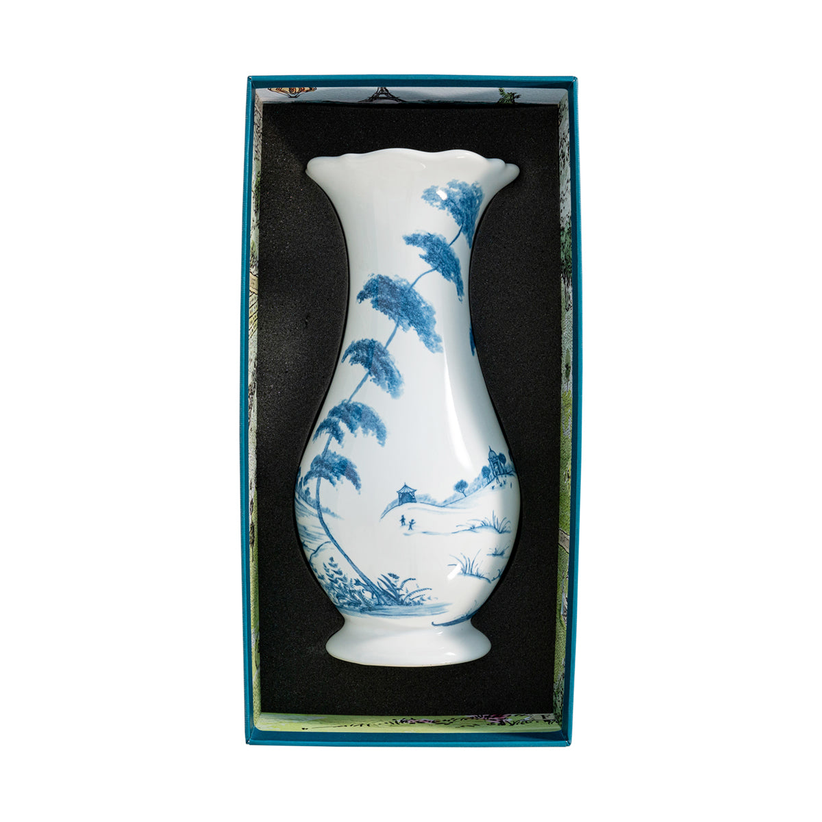 Country Estate 9" Vase - Delft Blue