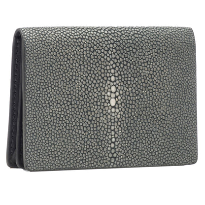 Hibiscus, Taylor Shagreen Card Wallet - Vivo