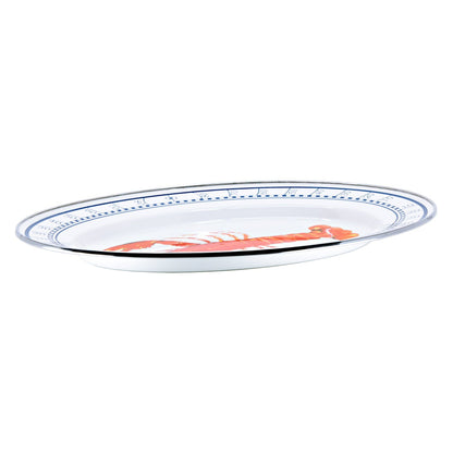 Golden Rabbit Enamelware Lobster Oval Platter
