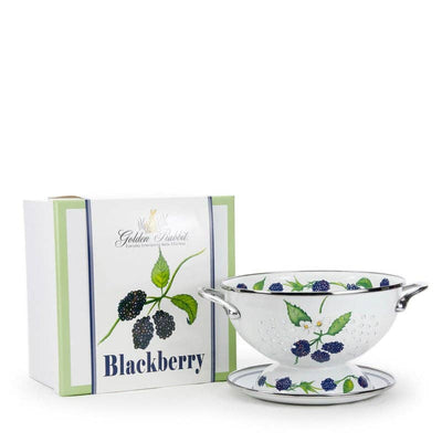 Blackberry Colander Set - Golden Rabbit Enamelware