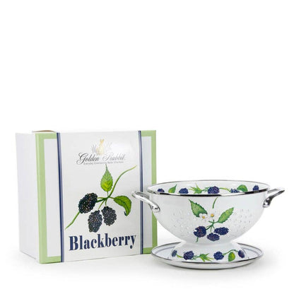 Blackberry Colander Set - Golden Rabbit Enamelware