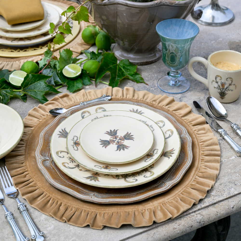 Florentino Wooden Scalloped Charger - Arte Italica (13in dia)