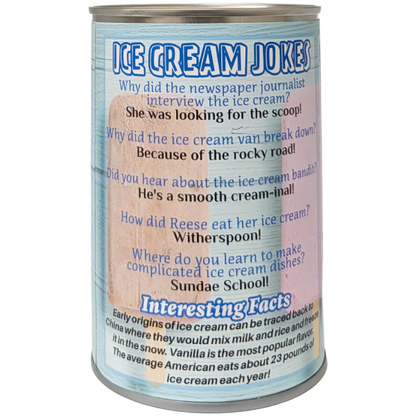 Canned Ice Cream Bar, Foil Lid