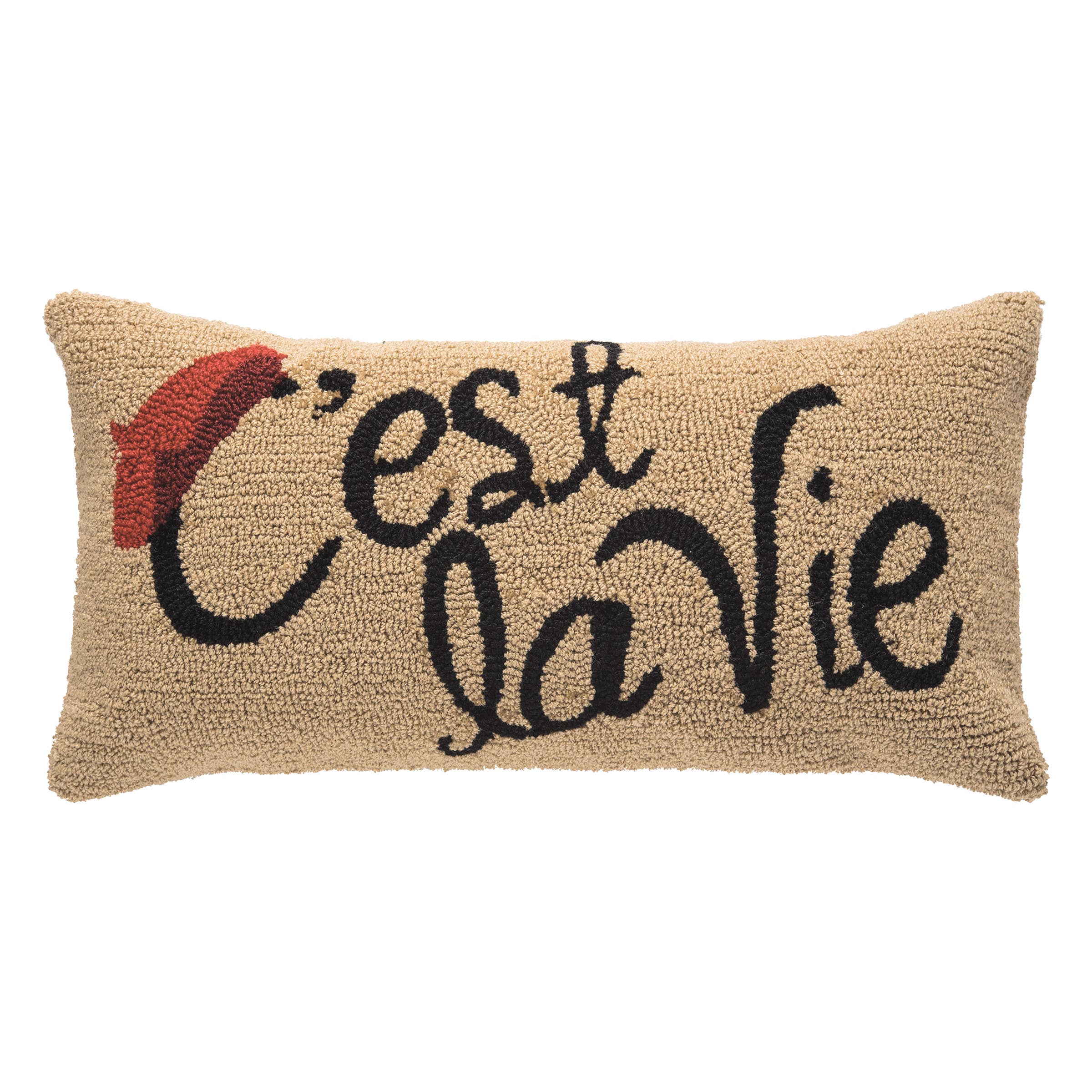 Throw Pillow 'C'est La Vie' (24in x 12in)