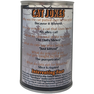 Salem, MA Edition - Midnight the Canned Black Cat, Foil Lid