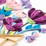 Card, Flower Bouquet - Quilling Card (6in sq, with envelope)
