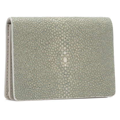 Hibiscus, Taylor Shagreen Card Wallet - Vivo