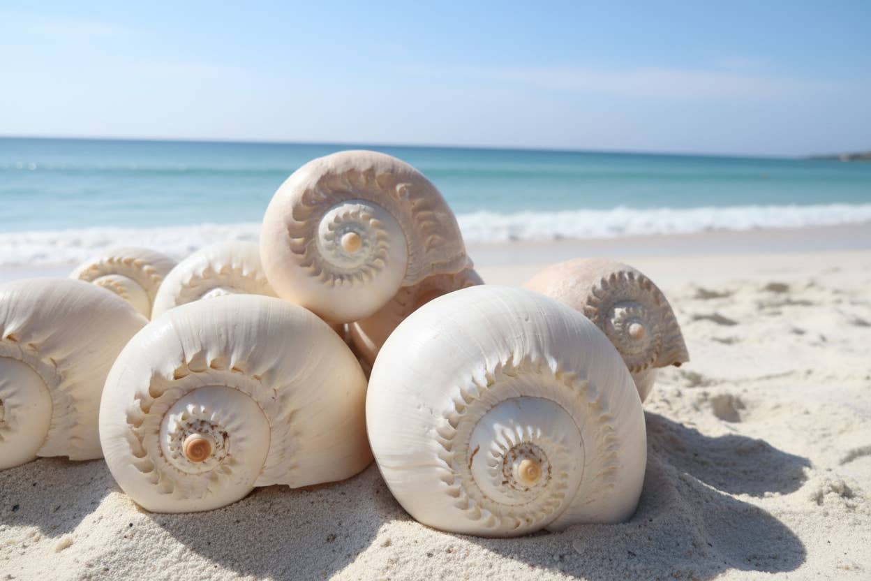 Crowned Baler Melon Shell Display Seashell VOLUTA DIADEMA: Approx 9"