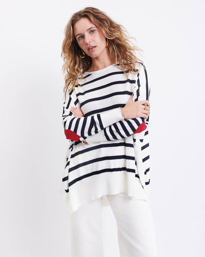Amour Sweater: Driftwood Stripe / OS