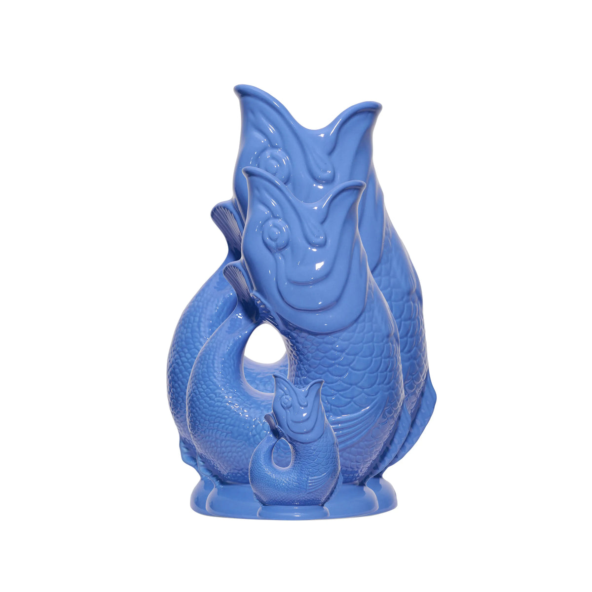 Sea Blue Gluggle Jug (L)